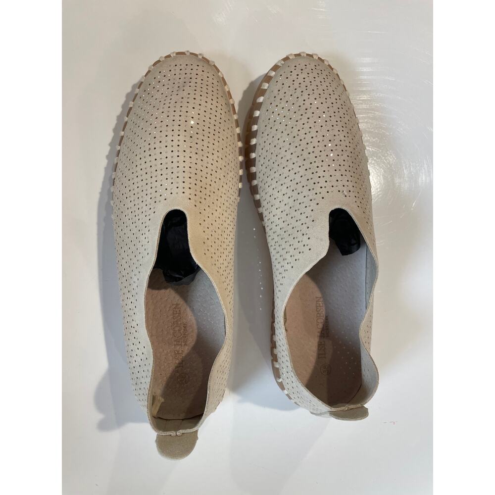 Ilse Jacobsen Taupe Slip-on Comfort Shoe Women Sz 38 Tulip 139 shimmer metallic